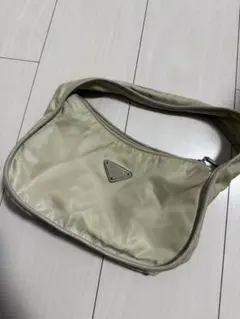 PRADA ナイロン ミニ ハンドバッグ ベージュのサムネイル
