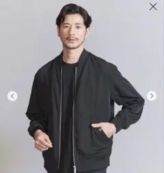 【WEB限定 WARDROBE SMART】ライト ツイル MA―1 ブルゾン