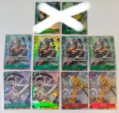 スタートデッキEXルフィ＆エース パラレル8枚 インペルダウン バギー他