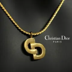 Christian Dior　CDロゴ　ネックレス　ゴールド　ヴィンテージ