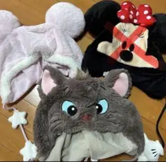 ミッキー耳帽子・ミニー帽子・猫帽子セット