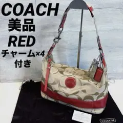 Coach Hobo Oneshoulder Bag Signature Red