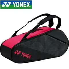 YONEX バドミントン ピンク 黒　ラケットバッグ（BAG2012R）