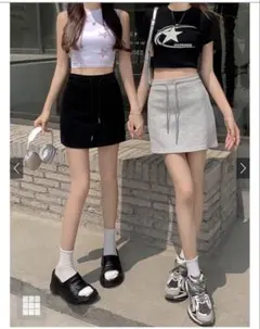 タイトミニスカート インパン裏地付き　ブラック