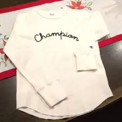Champion 長袖カットソー 140 ホワイト