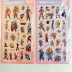 即発送！ドラゴンボール　3D ぷっくりシール　ぷくぷく　立体　２枚セット