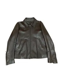 本革　80s 90s archive borown Leather Jacket