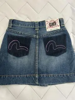 EVISU デニムミニスカート ピンクカモメのサムネイル