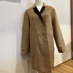 ウール混合 シングルボタン チェスターコート