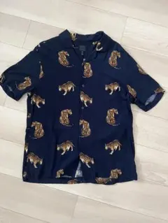 【ワコマリア風】H＆M 虎柄開襟シャツのサムネイル