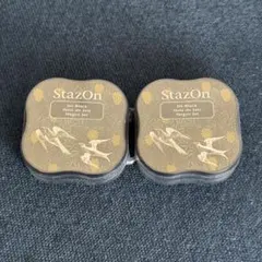 StazOn Jet Black スタンプ台 ミニ 2個セット