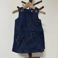 next ネクスト デニム ジャンバースカート ベビー80cm ワンピース