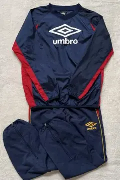 ジュニアumbro ピステ・ウィンドブレーカー 上下セット ネイビー 160