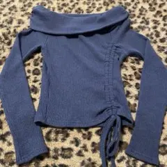 DARPHIN ネイビー オフショルダー セーター韓国