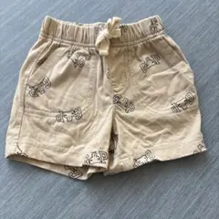 GAP ベージュ ロゴショートパンツ 6-12ヶ月