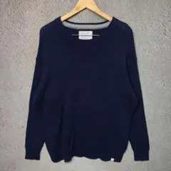 BAYFLOW 長袖ニット ネイビー