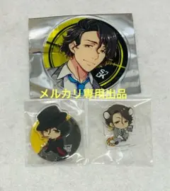 刀剣乱舞 燭台切光忠 EDイラスト缶バッジ 刀帳カード ステッカーシール