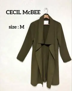 CECIL McBEE チェスターコート　ロングコート　オリーブグリーン