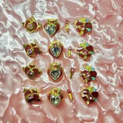 セーラームーン風ネイルパーツ 16個セットB