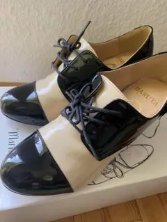 大人可愛いHARUTAレースアップシューズ ヒール付き