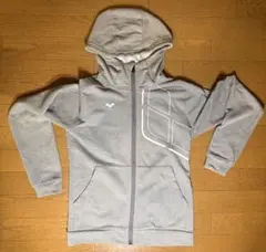 arena フード付きグレー ジップアップパーカー