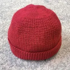 ドイツ製 LEUCHTFEUER ビーニー ニット キャップ ニット帽 赤のサムネイル