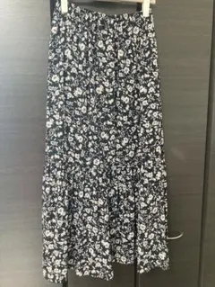 ティアードスカート 黒