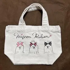 犬イラスト キャンバスミニトートバッグ