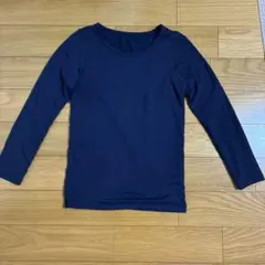UNIQLO 極暖ヒートテックネイビー 長袖 クルーネック