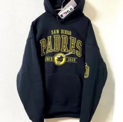 MLB パドレス　パーカー　スウェット　3D刺繍＆ツイルワッペン　Lサイズ