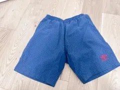 Umbro ネイビー チェック柄 ショートパンツ L
