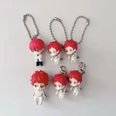 黒子のバスケ 赤司征十郎 マスコット ストラップ6点セット カプセルトイ