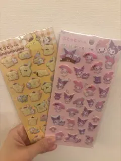 大人気！ぷくっとシール　マイメロ　クロミ　ポムポムプリン