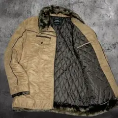 archive y2k grunge fake mouton jacket 5L