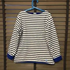 ORCIVAL 裏フリースプルオーバー　バスクシャツ　ブルー