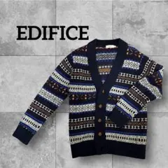 【人気】EDIFICE ネイビー系 カーディガンのサムネイル