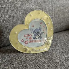 リロ＆スティッチ ハート型フォトフレーム