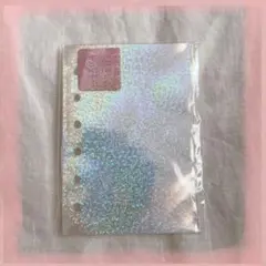 新作　シール帳　リフィル　ホログラム　透明シール台紙　A7 6穴　11枚