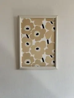 Marimekko Unikko ファブリックパネル ベージュ　ウニコミニのサムネイル