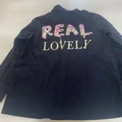 DaTuRa 長袖シャツ 黒 REAL LOVELY刺繍のサムネイル
