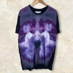PARADOX パラドックス ギャラクシー ウルフ プリント Tシャツ Fのサムネイル