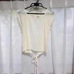 draw drawers バックオープンTシャツ ベージュ - メルカリ