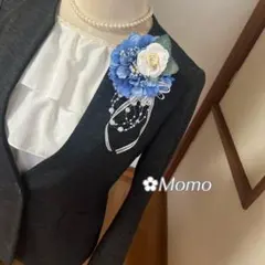 ❁クリームホワイトRoseダリア❁コサージュハンドメイド2way 卒業式入学式