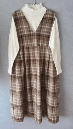 Samansa Mos2 ジャンパースカート + インナー サマンサモスモス