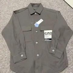 GU CPOシャツ　長袖　カーキのサムネイル