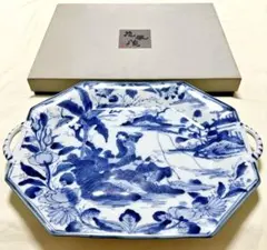 斉藤正一 染付葡萄文平皿 27cm - メルカリ