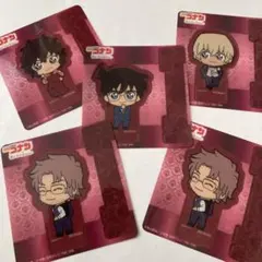 名探偵コナン　セガラッキーくじ　クリアしおりスタンド　5枚セット