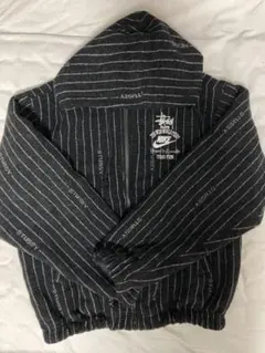Stussy x Nike Striped Wool Jacket Black
