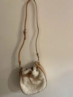 ZARA BASIC   ボア　ワンハンドル／ショルダー2WAY ハンドバッグ