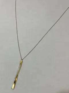 【ete】 k10YG バー ロング ネックレス 65センチ